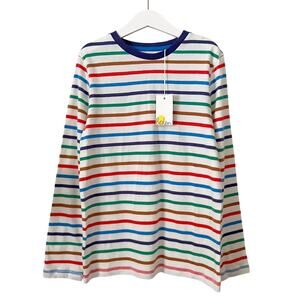 Mini Boden NEW Multi-Color Stripe Long Sleeve Tee - 9-10